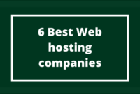 Best Web hosting Companies