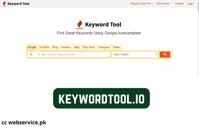 Keyword tool io